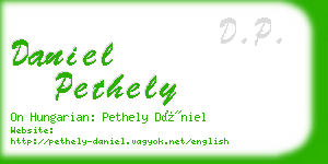 daniel pethely business card